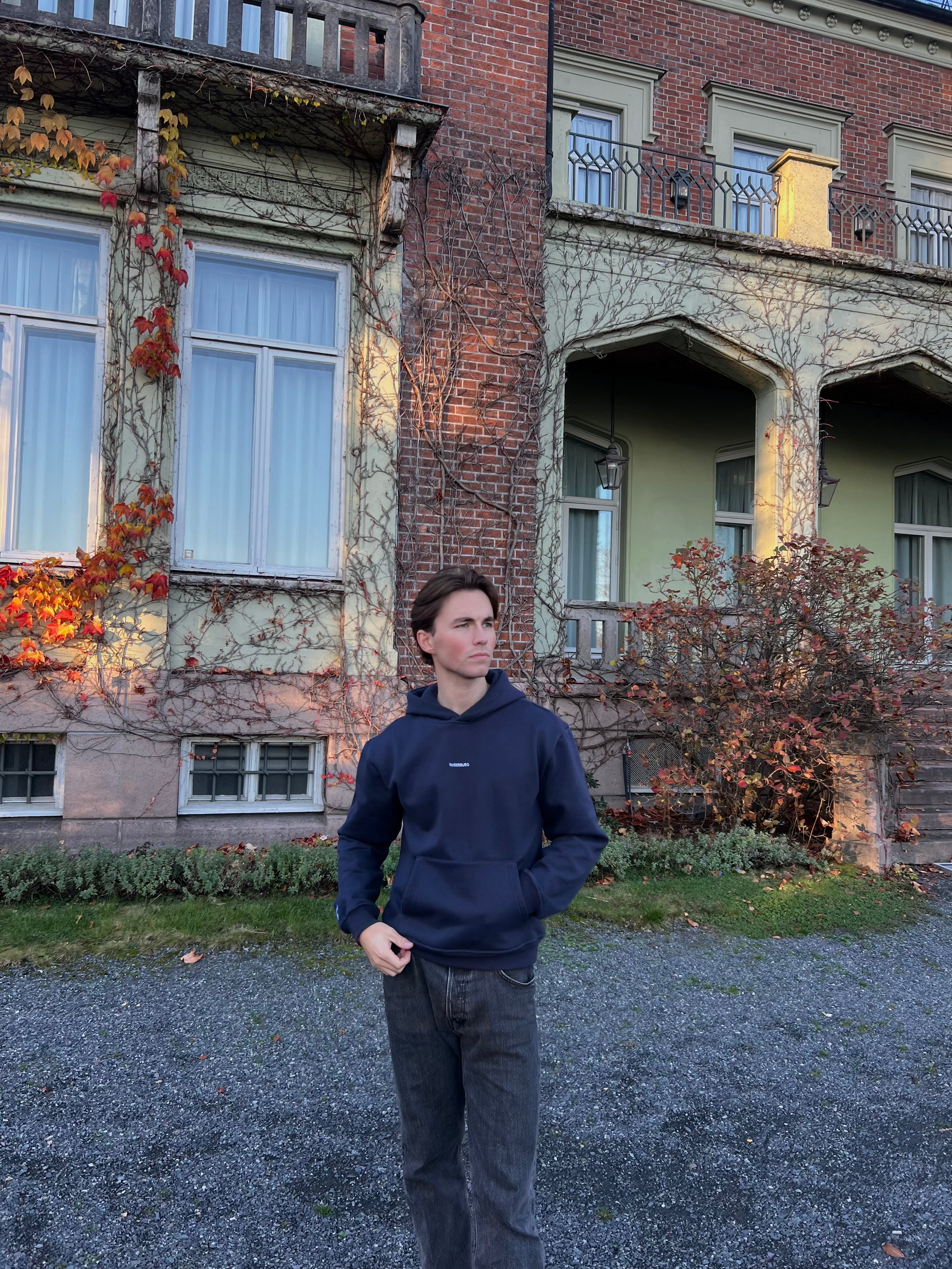 HEARTLINE HOODIE- NAVY BLUE