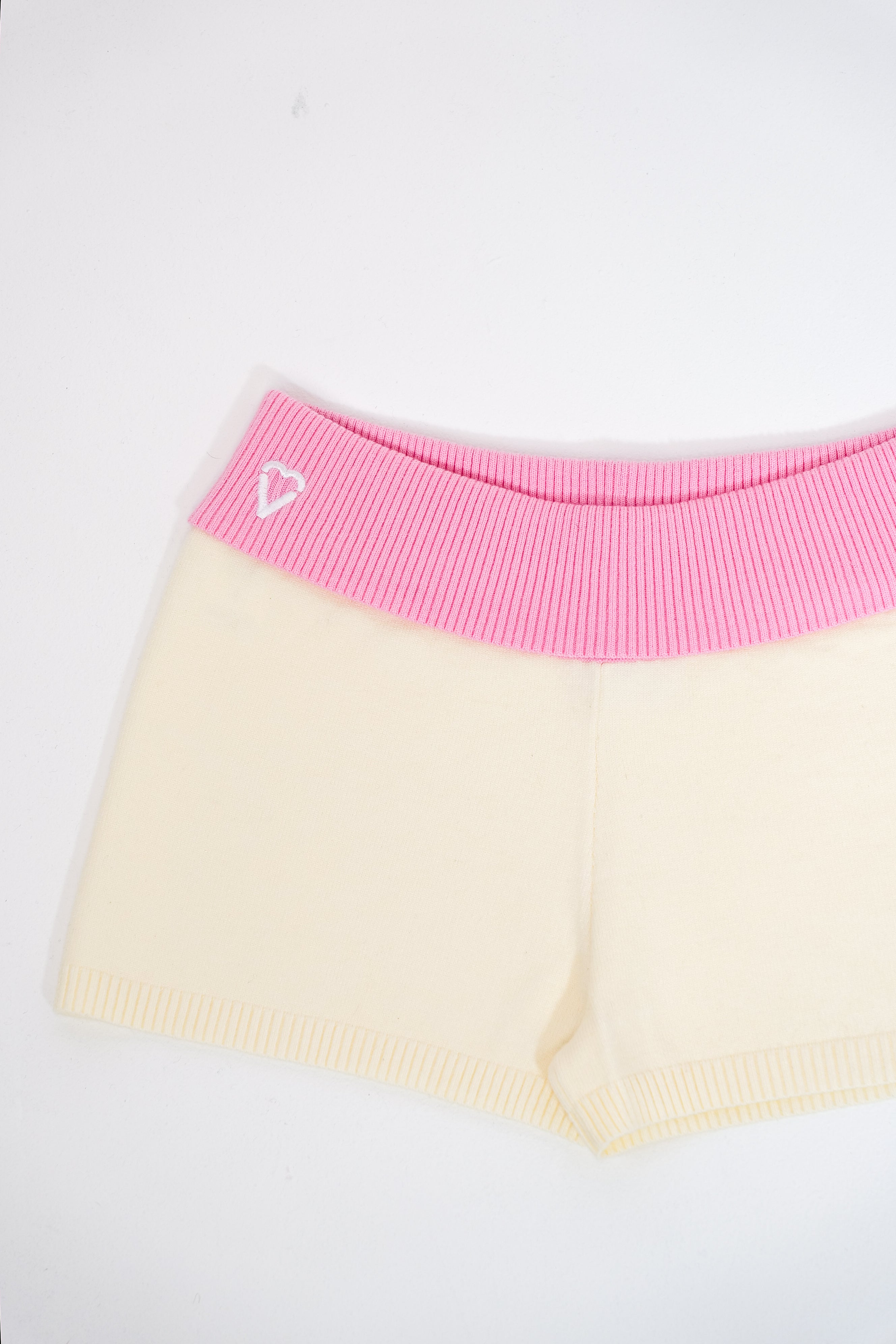 Pink & Cream Shorts