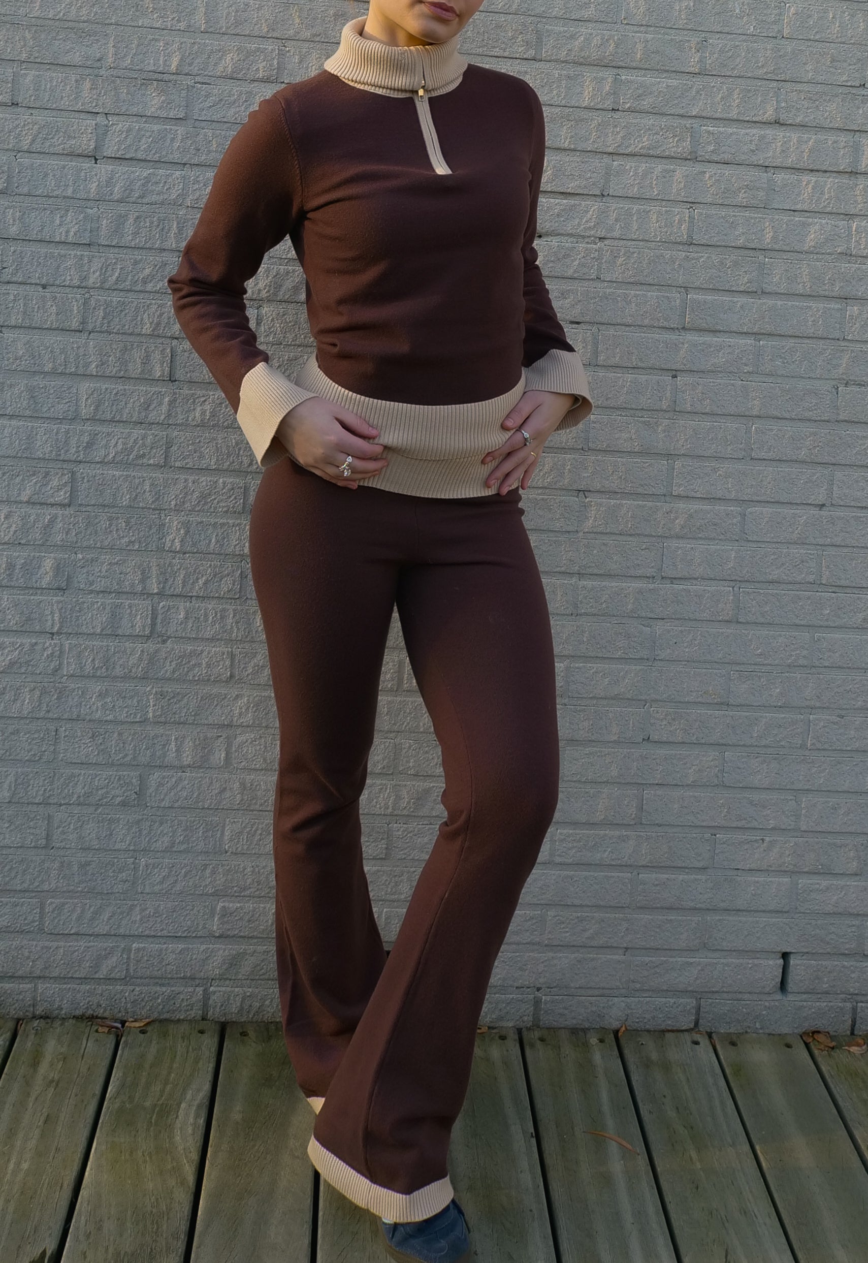 Brown & Beige- SWEATPANTS